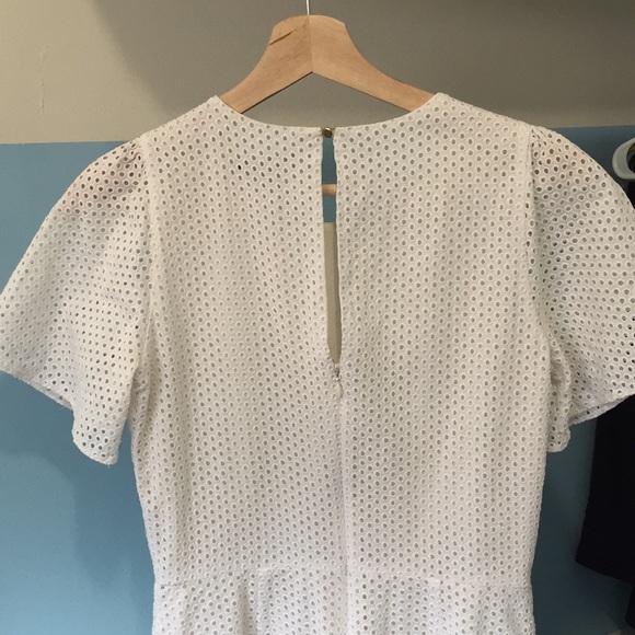 J crew size 2T eyelet white dress shirt sleeve - Picture 4 of 5